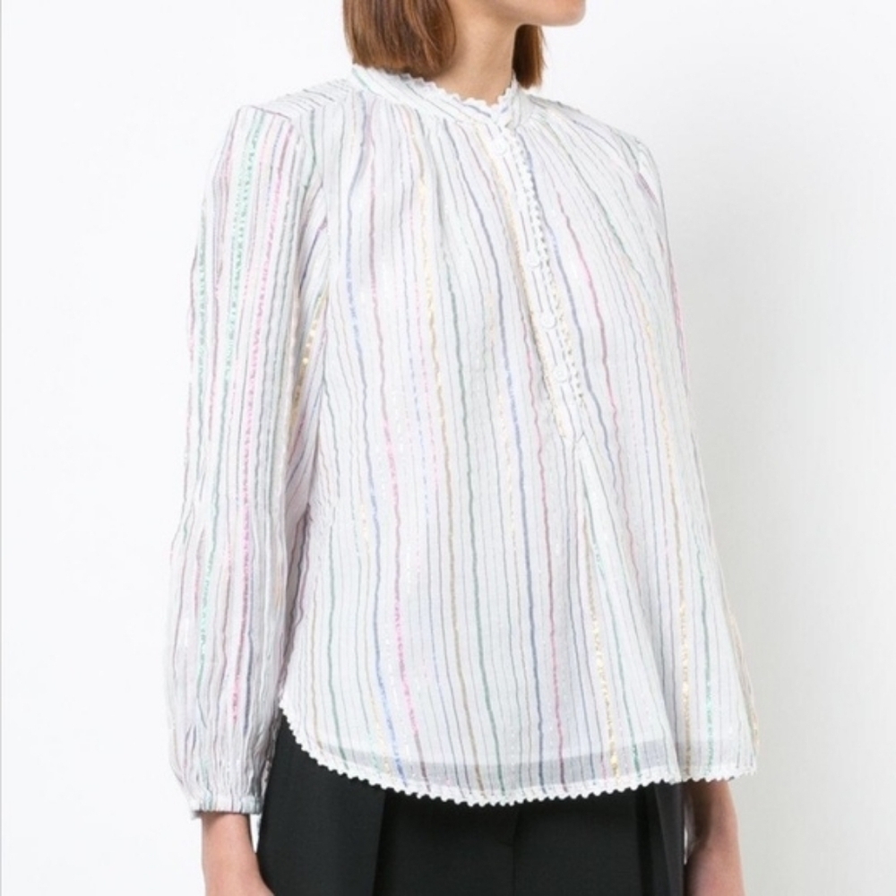 Apiece Apart Papyrus Striped Blouse 2